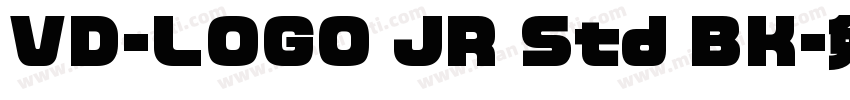 VD-LOGO JR Std BK字体转换